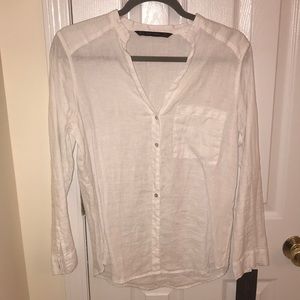 Zara white blouse